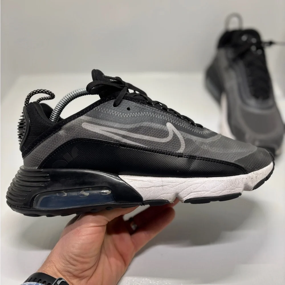 Nike Air Max 2090 Black Grey Men’s Size 11.5 CK2612-002 Running Sneakers Shoes - Picture 11 of 13